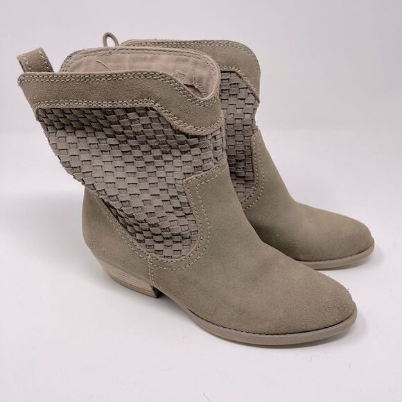Nine West Vashya Boots Women’s Size 7M Vintage America Collection Tan Suede - Picture 1 of 10
